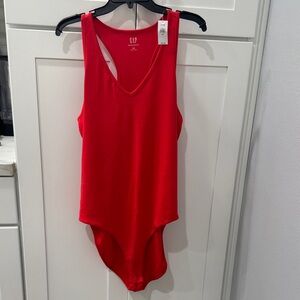 GAP Bold Red Tank Bodysuit